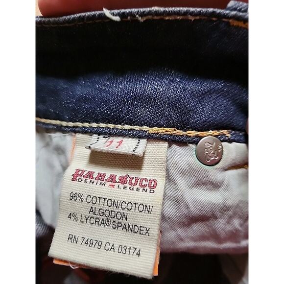 Vintage Rare Parasuco Denim Legend Jeans Womens 11 Blue Stretch Bohemian Italy - Picture 12 of 14